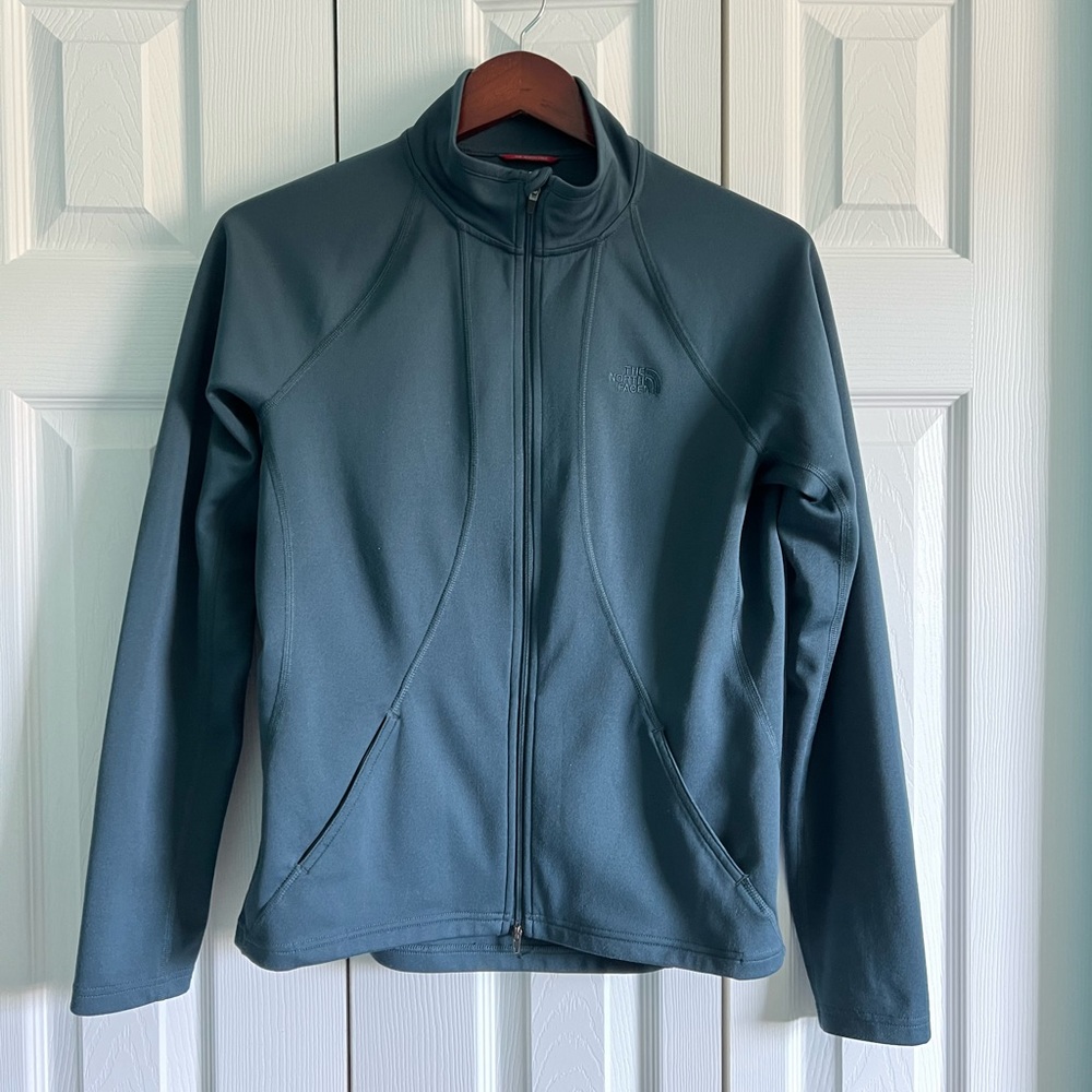 NorthFace blue gray light jogger jacket